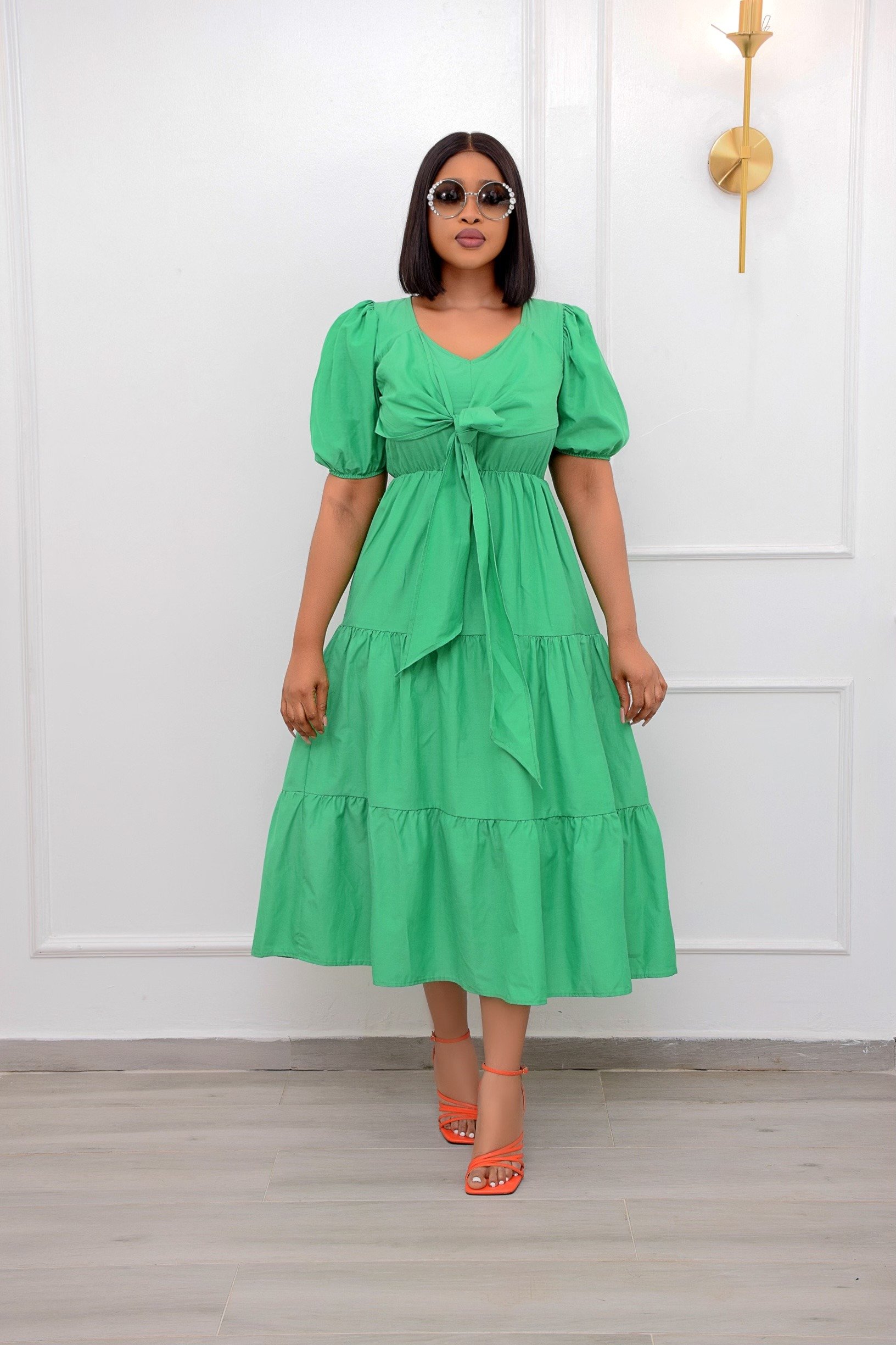 GREEN PUFFY SLEEVES S | Andrias World