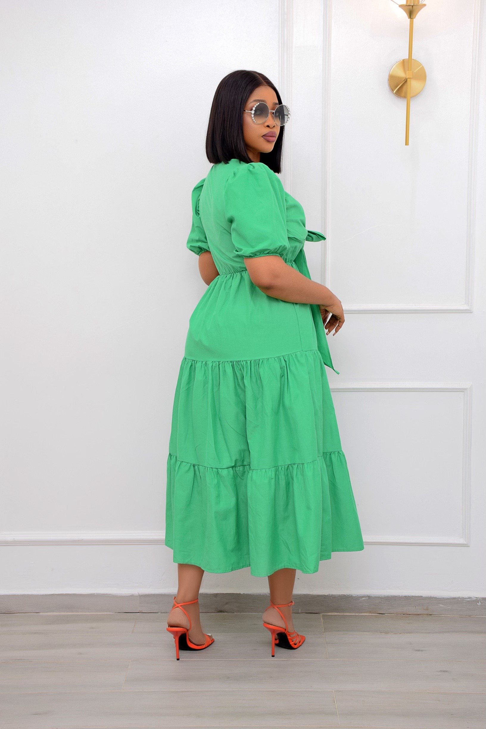 GREEN PUFFY SLEEVES S | Andrias World