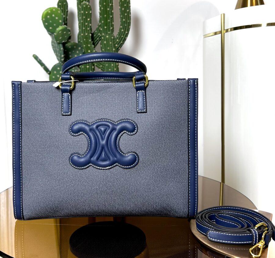 DENIM CANVA BUCKET BAG