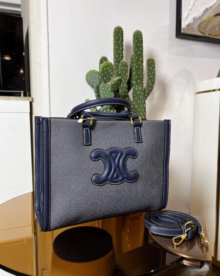 DENIM CANVA BUCKET BAG