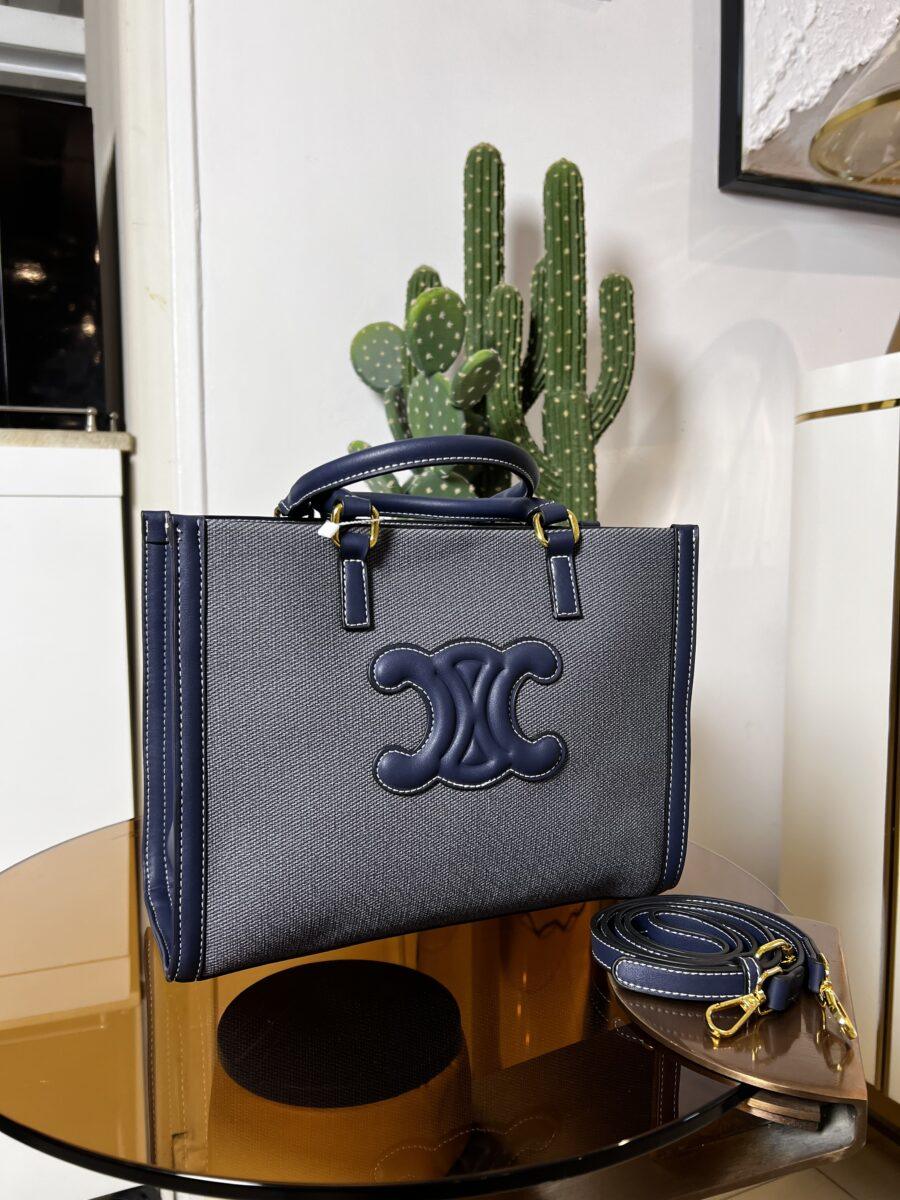 DENIM CANVA BUCKET BAG