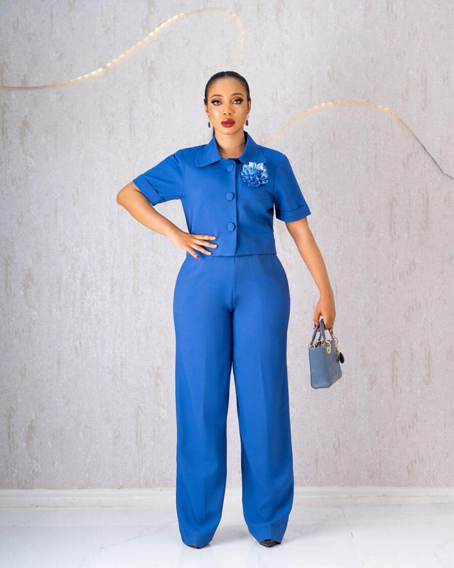 Blue Trouser Set