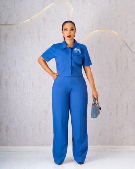 Blue Trouser Set