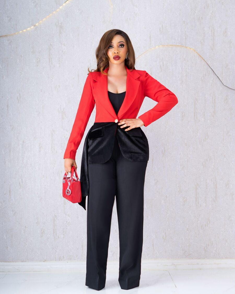 Black&Red Trouser Set