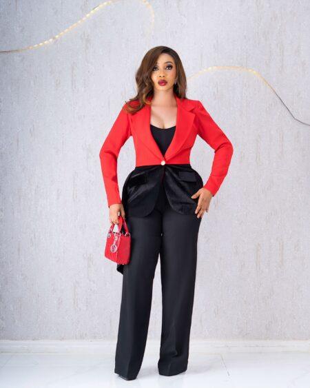 Black&Red Trouser Set