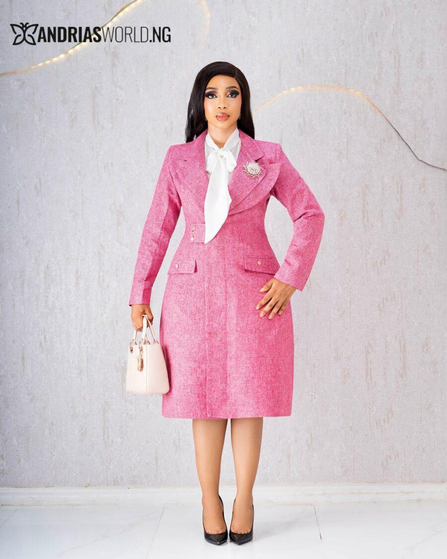 PINK BLAZER DRESS