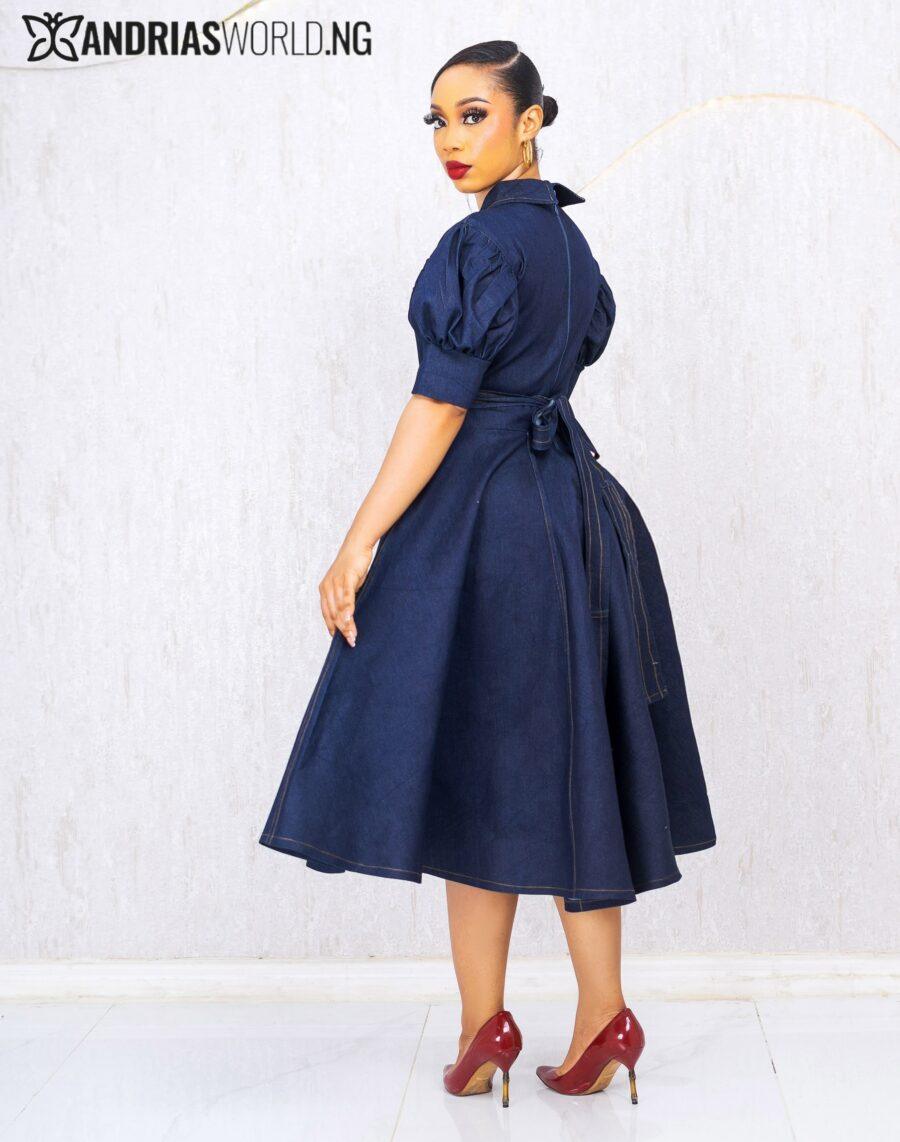 BLUE DENIM DRESS