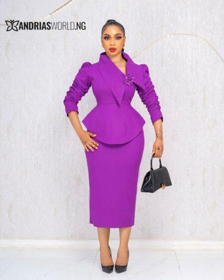 PURPLE SKIRT SET
