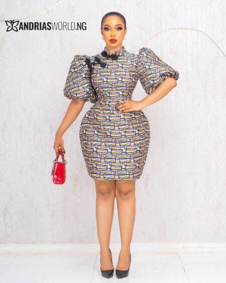 MULTICOLOR A-SHAPED DRESS
