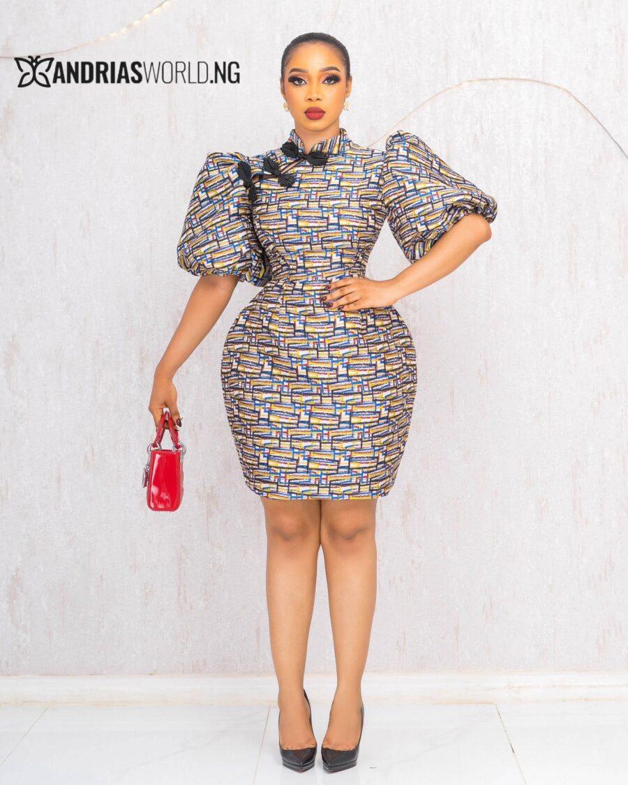 MULTICOLOR A-SHAPED DRESS