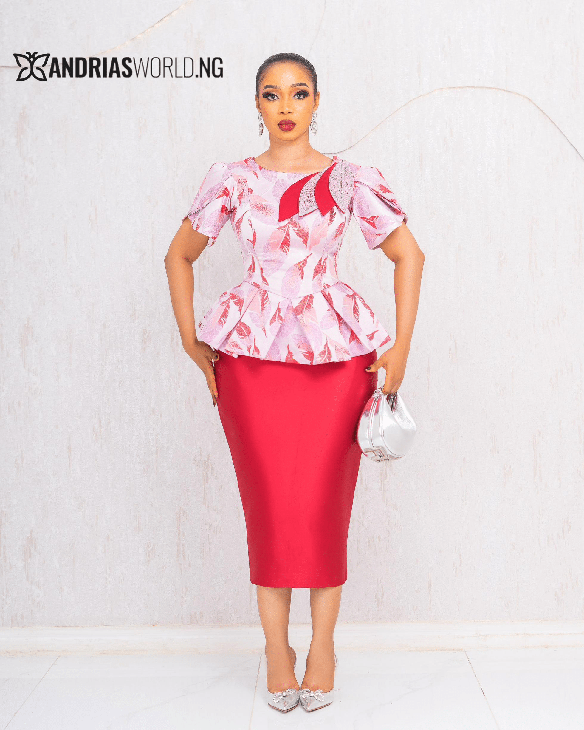 AMERI DAMASK DIMENSIONAL SKIRT AMERI] DAMASK DIMENSIONAL SKIRT  