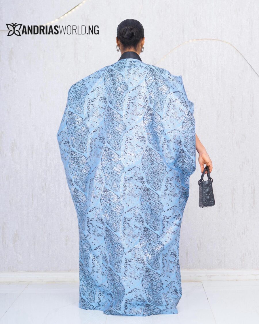 BLUE AND BLACK 3-PIECE DAMASK SET