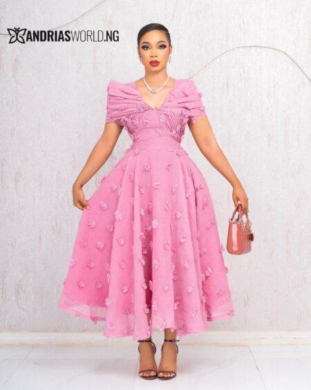 Peach Petal Skater Dress