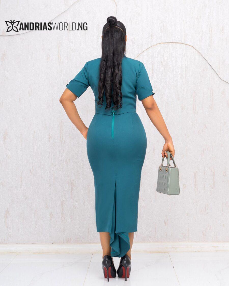 TEAL GREEN SKIRT SET