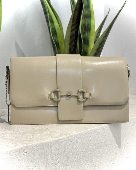 CREAM HAND BAG WITH DETACHABLE STRAPS