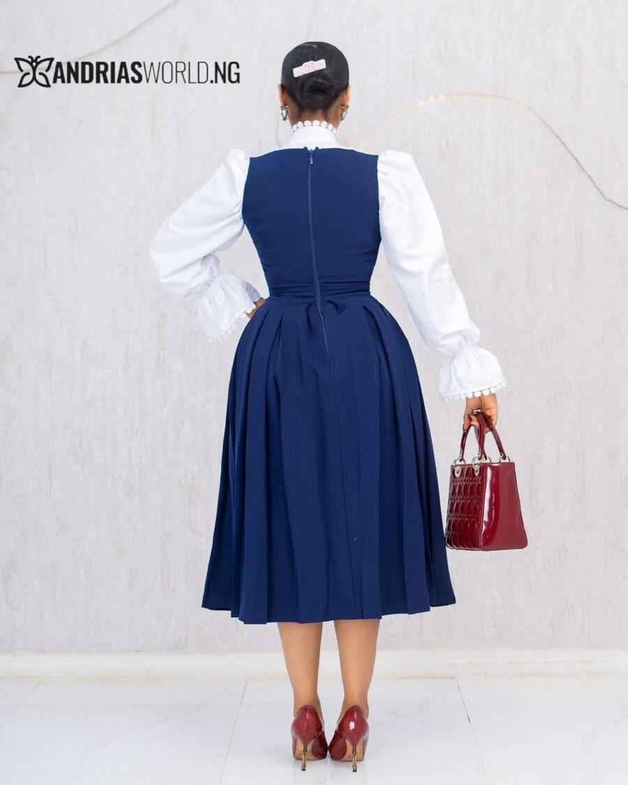BLUE TWO PIECE PINAFORE SET