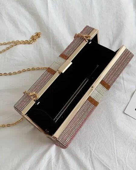 DOLLAR RHINESTONE CLUTCH