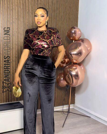 BLACK VELVET JUMPSUIT WITH SEQUIN MULTICOLORED CAPE