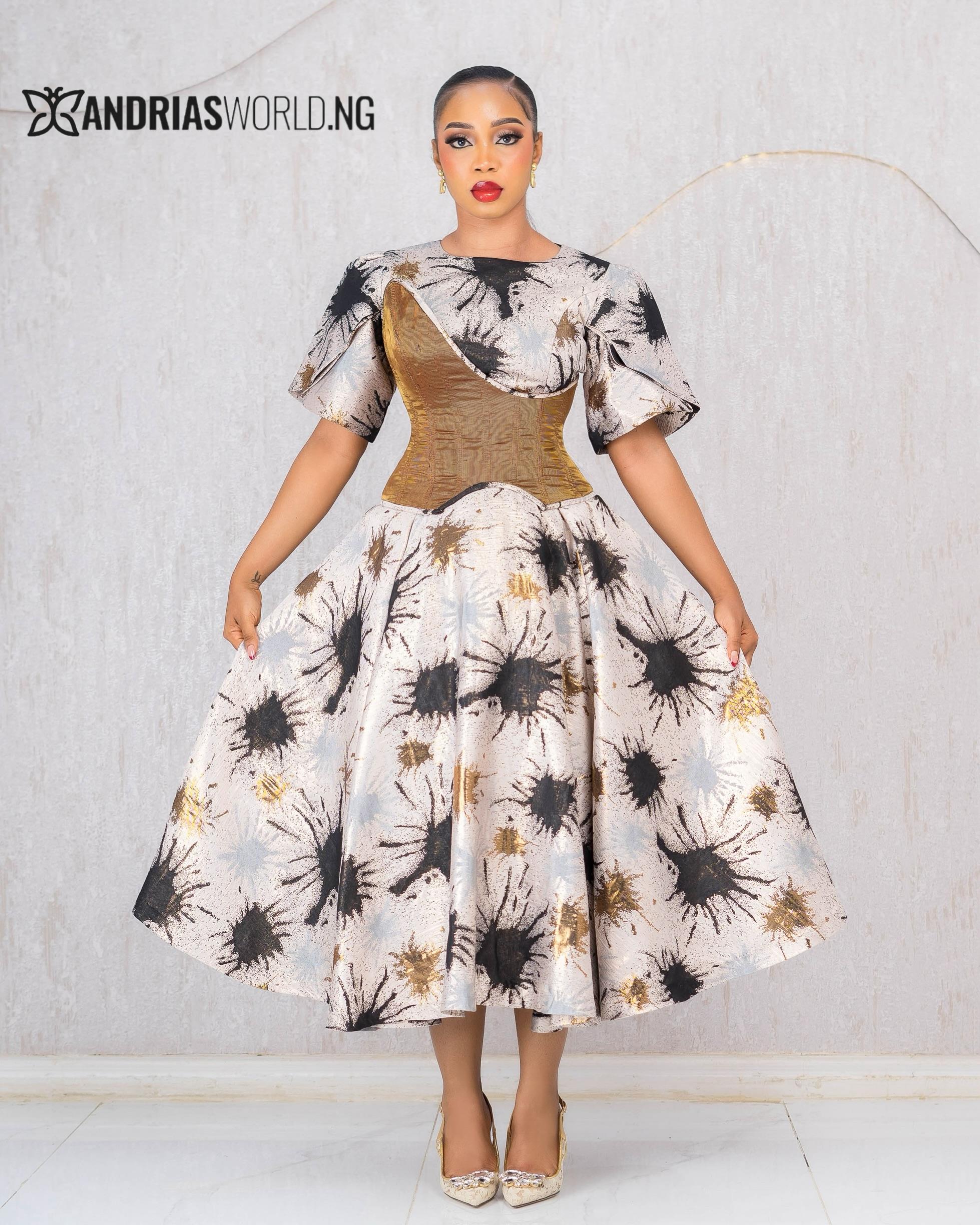 TWO PIECE GOLD AND BLACK CORSET DRESS TWO PIECE GOLD AND BLACK CORSET DRESS