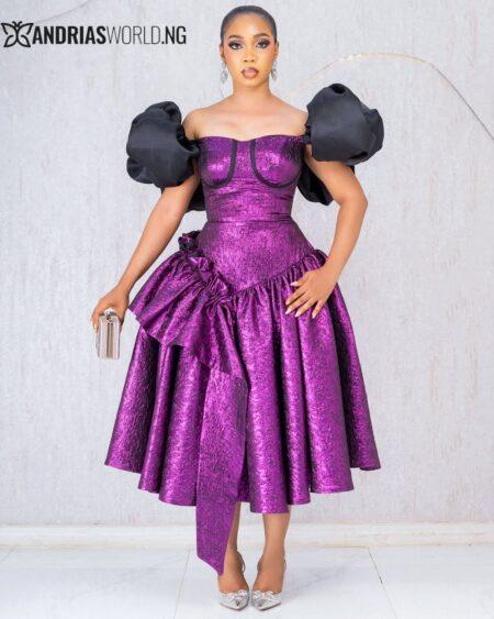 Purple shimmer damask skater dress Purple shimmer damask skater dress