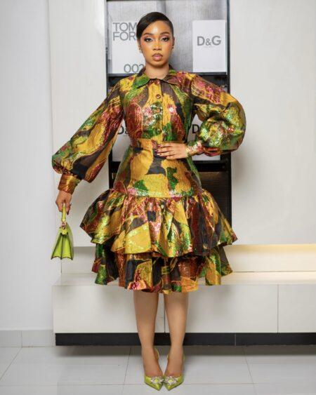 Multicolored Damask Two Piece