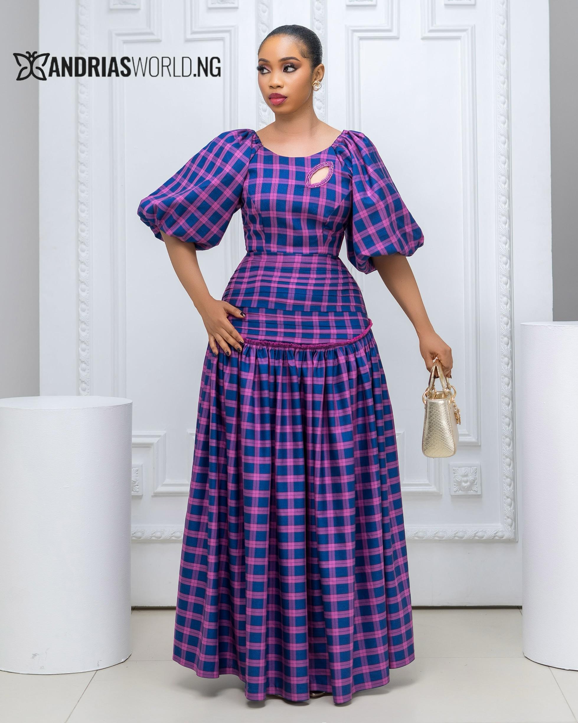 Pink and Navy blue Maxi Dress Pink and Navy blue Maxi Dress