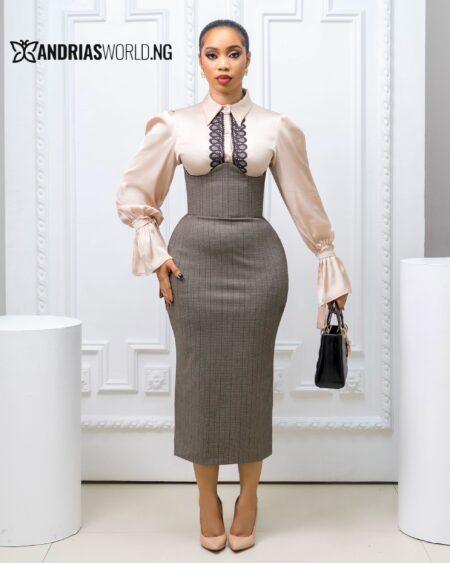 Dark Grey Two Piece Corset Skirt Set