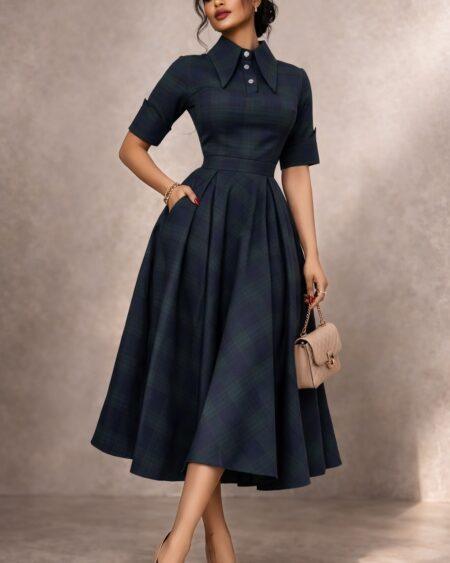 Green and Blue Cropped Top and skater Skirt Set Green and Blue Cropped Top and skater Skirt Set