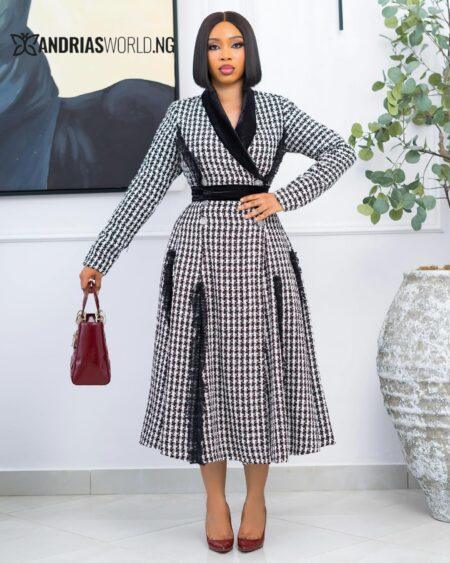 Black and White Tweed Blazer Dress (PRE-ORDER)