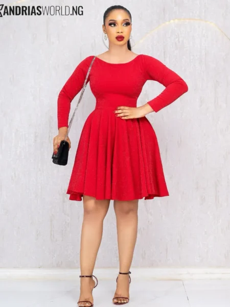 Red Skater dress