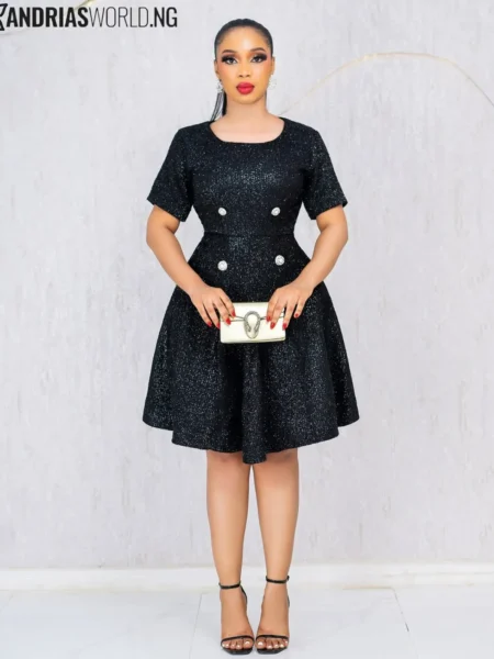 Black skater dress