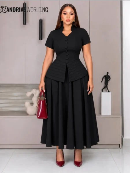 (PRE-ORD)Black Skirt Set