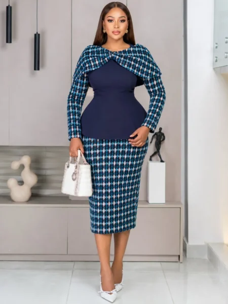 (PRE-ORD) Multicolored Two Piece Midi Skirt Set