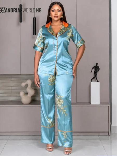 Blue PJ Trouser Set